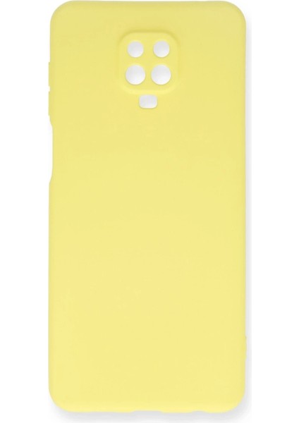 Xiaomi Redmi Note 9 Pro Kılıf Nano Içi Kadife Silikon - Sarı