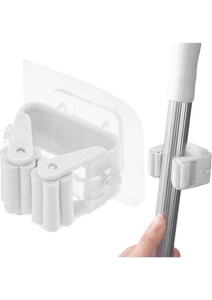Pratik Yapışkanlı Duvar Mop Süpürge Paspas Temizlik Fırçası Tutucu Asma Askı Aparatı 1 Adet M-310 fiyatları