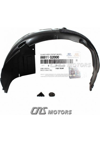 Çamurluk Davlumbazı I-2020 Ön 2021 Sonrası Sol (Oem NO:86811Q0200)