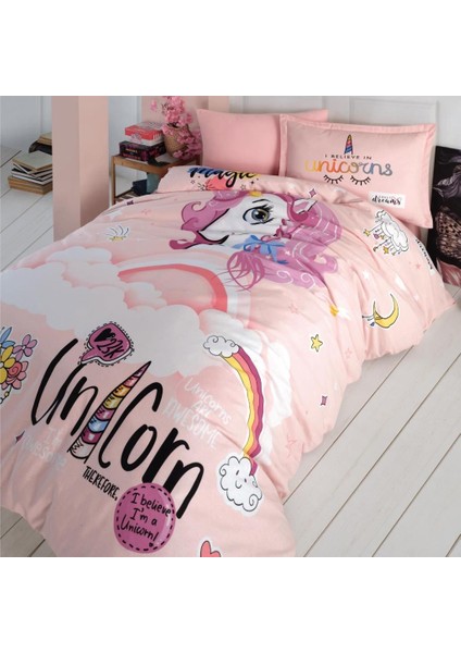 Genç Ranforce Tek Kişilik Nev Takımı Pink Dreams Pudra