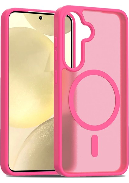 Joko Samsung Galaxy S25 Jota Magsafe Kapak - Rose