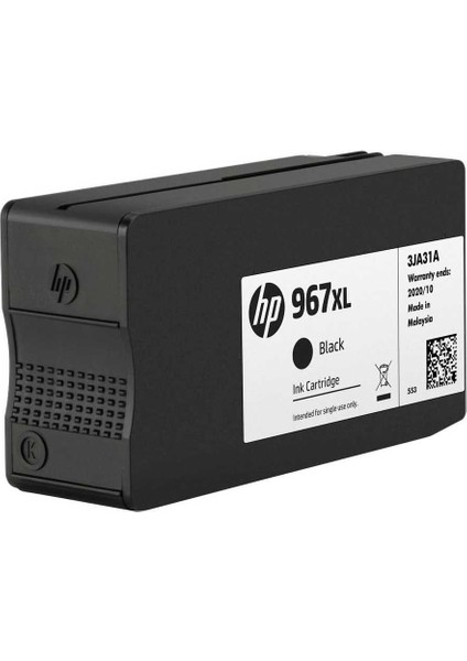 967XL-3JA31AE Siyah Orijinal Kartuş Extra Yüksek Kapasiteli fiyatları