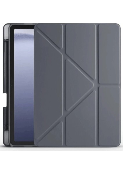 Huawei Honor Pad X9 11.5 Kılıf Kalemlikli Mars Tablet Kılıfı - Koyu Gri