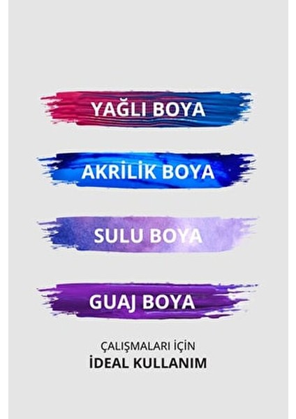 KTS Tuval Kompozit 10 x 10 cm 12'li Set 2,5 mm Kalınlıkta Özel Yüzeyler