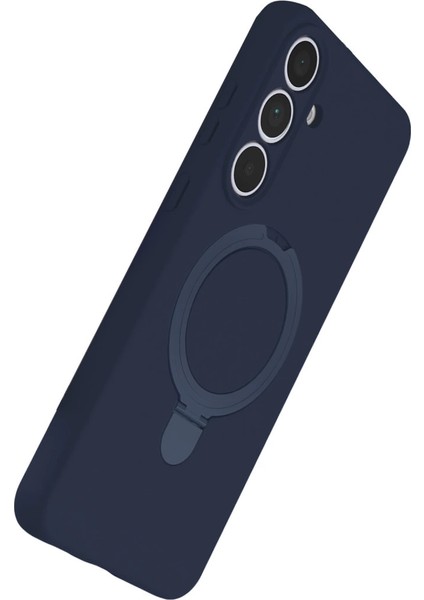 Samsung Galaxy S24 Fe Regal Magsafe Standlı Kapak - Lacivert modelleri