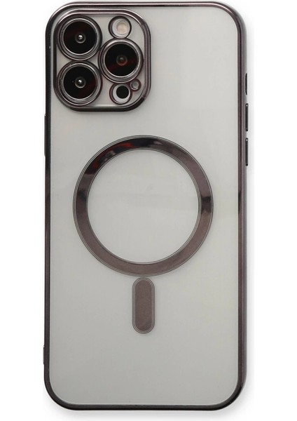 Iphone 13 Pro Max Kılıf Magneticsafe Lazer Silikon - Siyah fiyatları