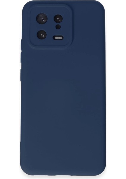 Xiaomi Mi 13 Kılıf Nano Içi Kadife Silikon - Lacivert