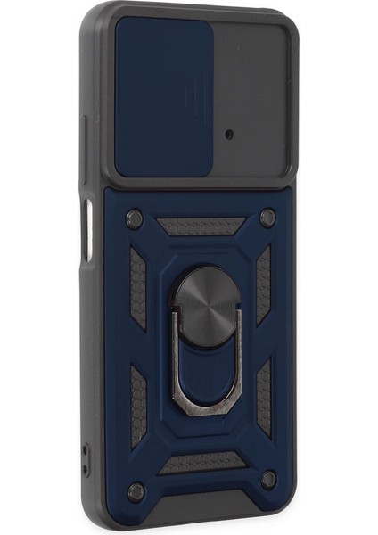 Xiaomi Poco M4 Pro 4g Kılıf Pars Lens Yüzüklü Silikon - Lacivert fiyatları