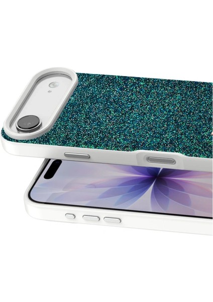 Onegif Apple Iphone 17 Air Bright Simli Kapak - Koyu Yeşil fiyatları