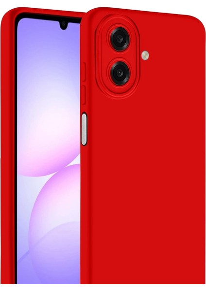 Samsung Galaxy A07 4g Nano Içi Kadife Silikon - Kırmızı fiyatları