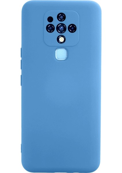 Tecno Camon 16 Kılıf Nano Içi Kadife Silikon - Mavi