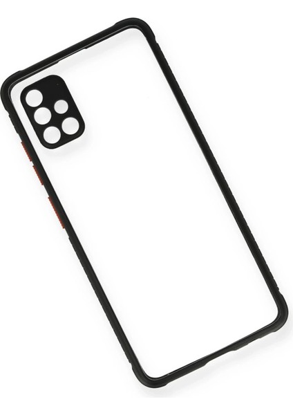 Samsung Galaxy A71 Kılıf Miami Şeffaf Silikon - Siyah modelleri