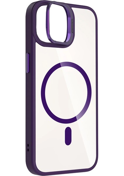 Joko Apple Iphone 11 Remim Lensli Magsafe Standlı Kapak - Derin Mor modelleri