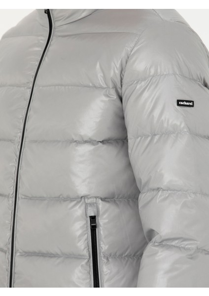 Erkek Gri Kaz Tüyü Kapitone Mont 50273891-VR024