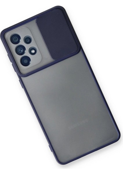 Samsung Galaxy A33 5g Kılıf Palm Buzlu Kamera Sürgülü Silikon - Lacivert fiyatları