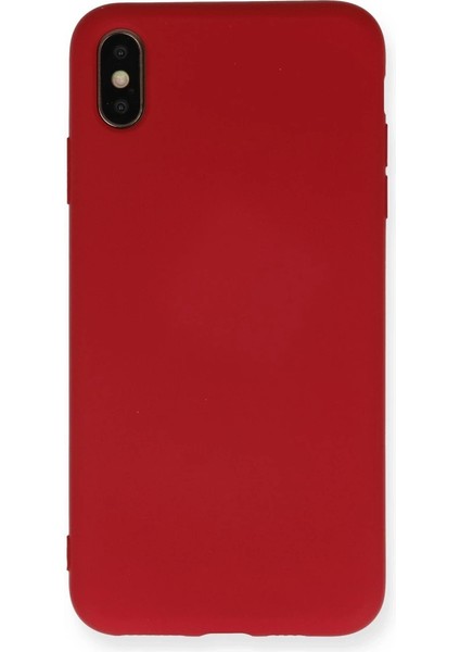 Iphone x Kılıf Nano Içi Kadife Silikon - Kırmızı