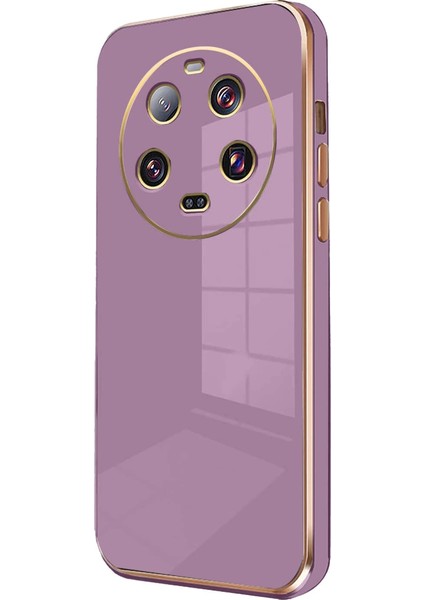 Xiaomi Mi 14 Ultra Kılıf Volet Silikon - Mor