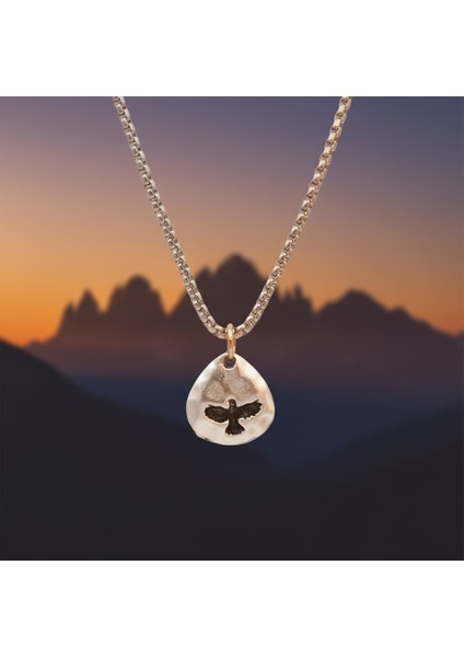 Kartal Gümüş Kaplama Örme Zincir Kolye fırsatları