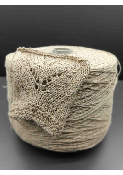 %60 Pamuk %40 Ipek El Örgü Ipi 300GR Tivitli Bej