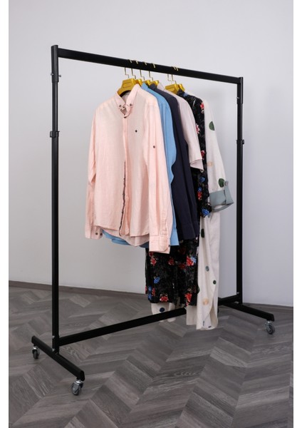 Tekli Ayarlı Lüks Askılık Boyalı Standı