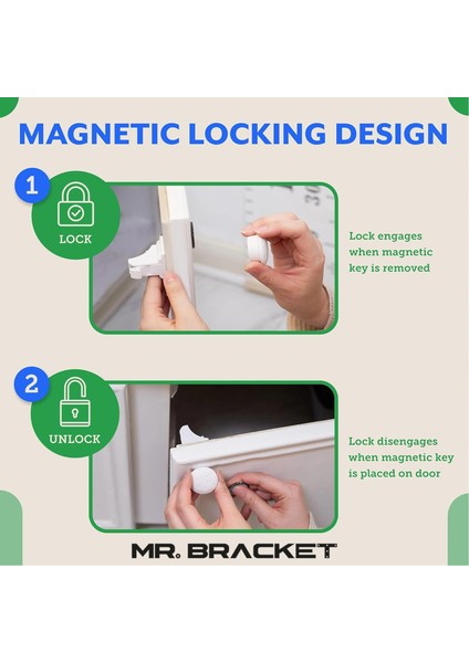 4 Kilit + 1 Anahtar Gizli Manyetik Dolap Çekmece Kilidi - Yapışkanlı Bebek Güvenliği Çocuk Kilit modelleri