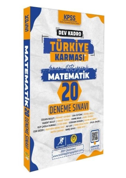 Tasarı Yayınları Kpss Matematik Dev Kadro Türkiye Karması 20 Deneme