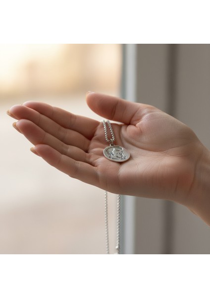 Che Guevara Madalyon Gümüş Kaplama Örme Zincir Kolye indirimleri