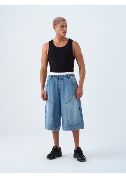 Baggy Fit Kadın Kapri