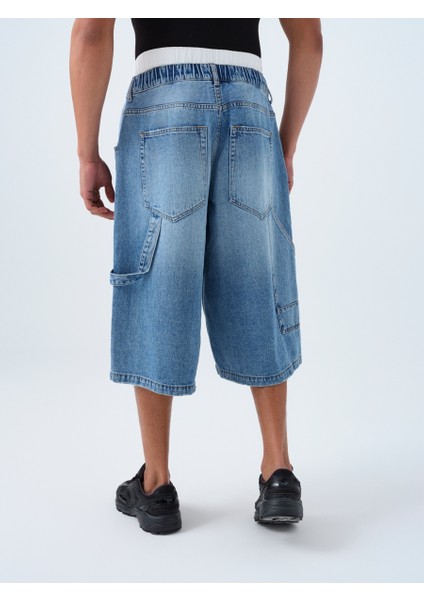 Baggy Fit Kadın Kapri