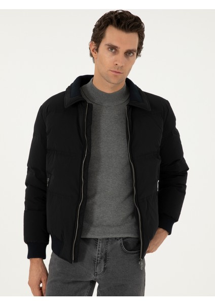 Erkek Siyah Kaz Tüyü Mont 50291036-VR046 modelleri