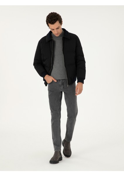 Erkek Siyah Kaz Tüyü Mont 50291036-VR046 fırsatları