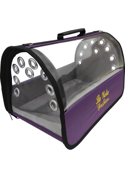 Lüx Flaybag Kedi, Küçük Köpek Taşıma Çantası 43-26-27CM 1300GR Mor