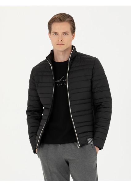 Erkek Siyah Ince Kapitone Mont 50273790-VR046 fiyatları