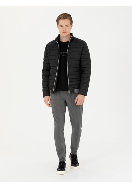 Erkek Siyah Ince Kapitone Mont 50273790-VR046 indirimleri