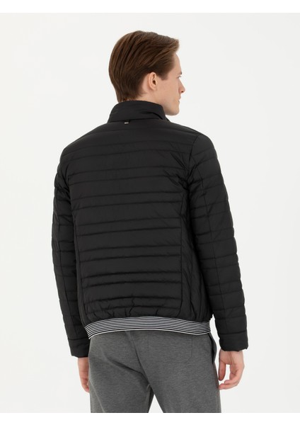 Erkek Siyah Ince Kapitone Mont 50273790-VR046