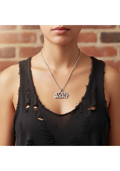 Star Wars Gümüş Kaplama Örme Zincir Kolye fiyatları