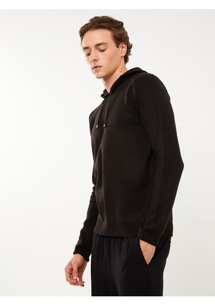 Yeni Sezon Kapüşonlu Uzun Kollu Erkek Triko Kazak modelleri