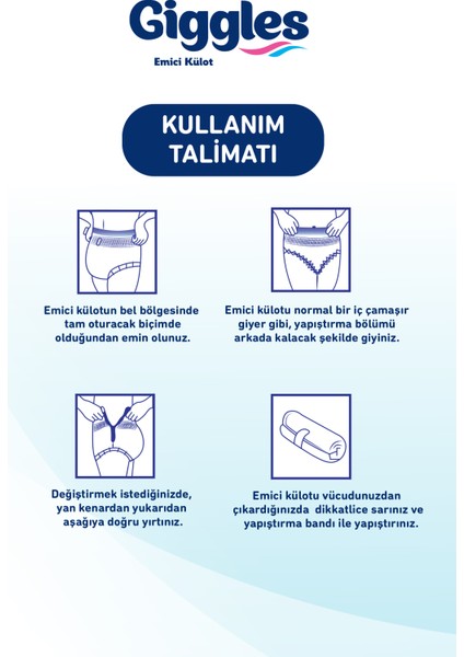 Yetişkin Emici Külot Hasta Bezi Large 1 Paket (8 Adet) fırsatları