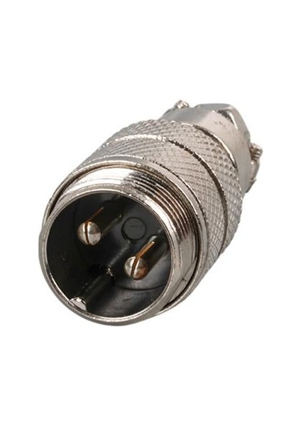 Mayk GX16-2 Pinli Metal Erkek Konnektör (M16 - 16MM)