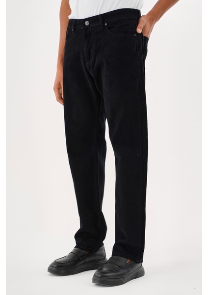 Jeans Erkek Siyah Baggy Kesim Esnek Likralı Gabardin Pantolon modelleri