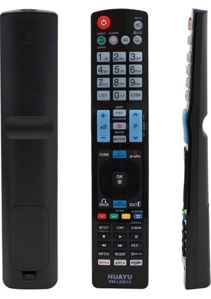 Huayu RM-L930+3 Netflix-Amazon Tuşlu LCD LED Tv Universal Kumanda
