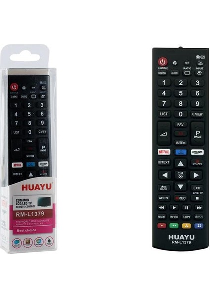 Huayu RM-L1379 3D Netflix - Amazon - Tuşlu Lcd-Led Tv Kumanda