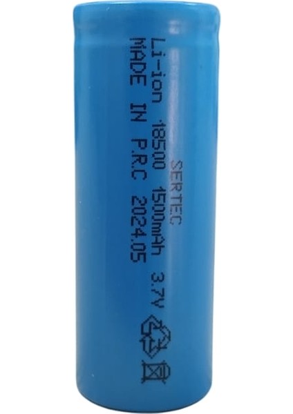 3.7V Li-Ion 18500 1500 Mah 10C Şarjlı