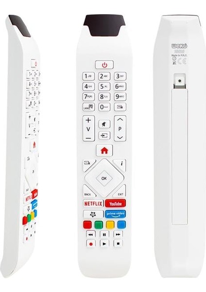 RCA343140P Youtube-Netflix-Prime Video Tuşlu Lcd-Led Tv Kumanda Beyaz