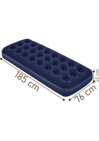 Tek Kişilik Şişme Yatak 185X76X22 cm + Pompa Hediyeli fiyatları