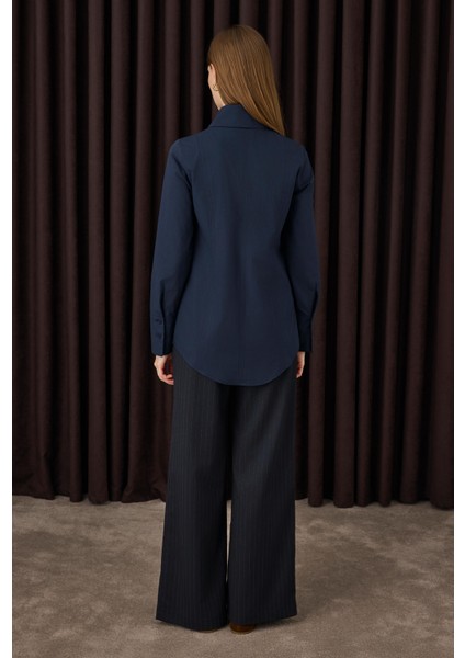 Yırtmaç Detaylı Gömlek Lacivert fiyatları