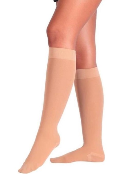 Varis Çorabı Dizaltı Ccl2 Orta Basınç Burnu Kapalı