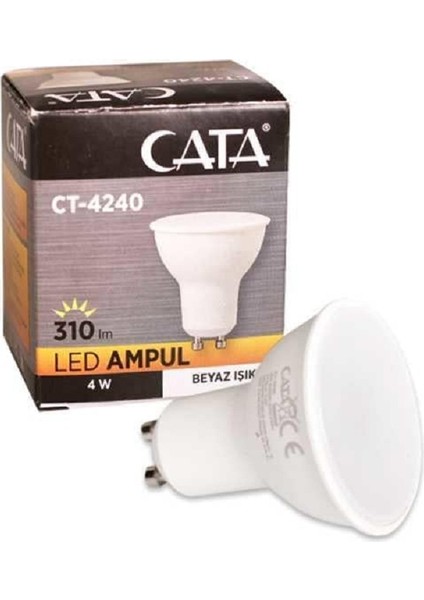 5 Adet GU10 Duylu Cata LED Ampul 7 Watt 6500K Beyaz Işık Yüksek Işık fırsatları