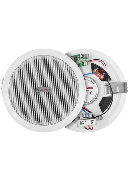 TPI-350 5.25" (13.5 Cm) Hat Trafolu Alçıpan/asma Tavan Tipi Hoparlör (6W Rms - Mp3 USB U