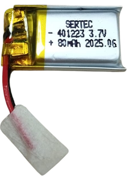 401223 3.7V 80 Mah Li-Polymer (DEVRELI/1.5A)